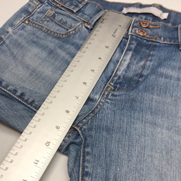 VINTAGE OLD NAVY LIGHTWASH DENIM CAPRIS 6/28x17 😎 - Picture 3 of 9